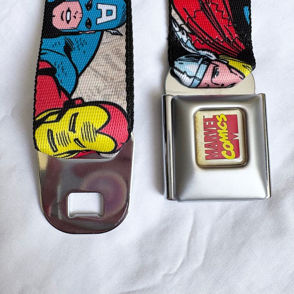 Buckle-Down sealtbelt belt Men's adjustable Marvel superheroes novelty fandom
